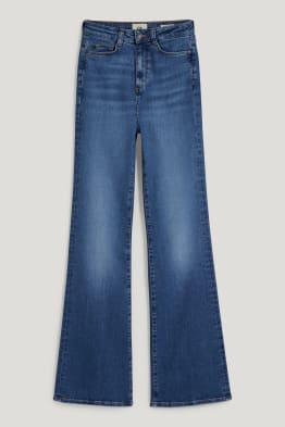 Flared Jeans - High Waist - LYCRA®
