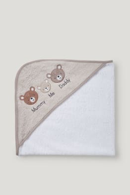 Baby-Badetuch mit Kapuze
