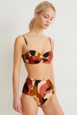 Slip bikini - vita alta - LYCRA® XTRA LIFE™- fantasia