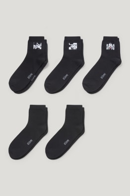 Lot de 5 paires - chaussettes à motif - Mickey Mouse
