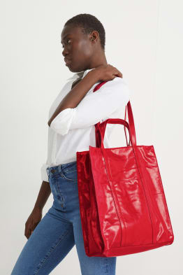 Lack-Shopper - Lederimitat
