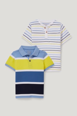 Multipack 2 buc. - tricou polo și tricou cu mânecă scurtă - cu dungi
