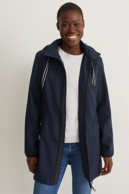 Chaqueta softshell con capucha