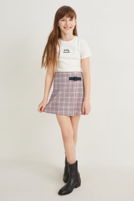 Souprava - tričko s krátkým rukávem a sukně - 2dílná
