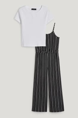 Set - jumpsuit en T-shirt - 2-delig
