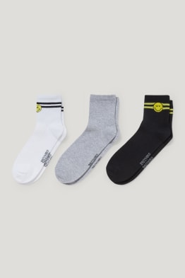 Multipack 3er - Socken mit Motiv - SmileyWorld®