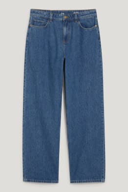 Relaxed jeans - high waist - s recyklovanou bavlnou