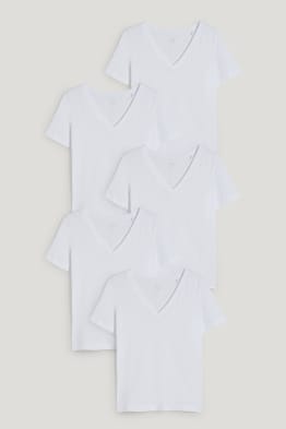 Multipack 5er - T-Shirt - Bio-Baumwolle