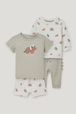 Multipack 2er - Dino - Baby-Outfit - 4 teilig