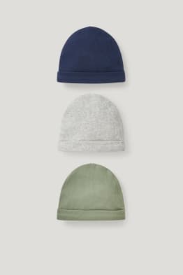 Lot de 3 - bonnets pour bébé