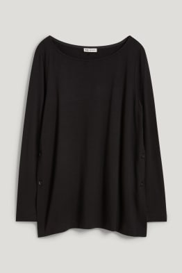 Camiseta de manga larga de lactancia