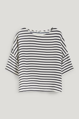 Bluse - mit LENZING™ ECOVERO™ - gestreift