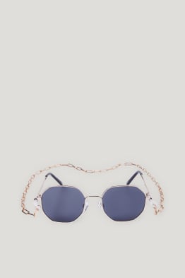 Set - sunglasses and glasses chain - 2 piece