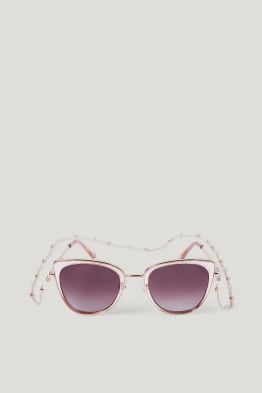 Set - Sonnenbrille und Brillenkette - 2 teilig