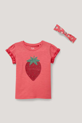 Set - T-shirt en haarbandje - 2-delig