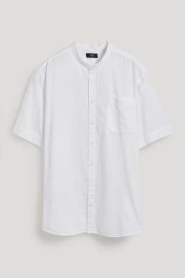 Camicia - regular fit - collo alla coreana