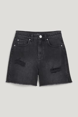 Denim Bermuda shorts