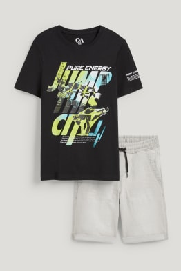 Ensemble - T-shirt et short - 2 pièces