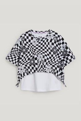 Uitgebreide maten - set - T-shirt en top - 2-delig
