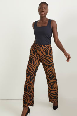Stoffhose - High Waist - Palazzo