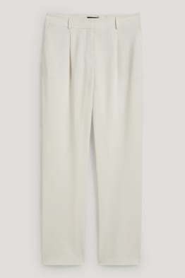 Plátěné kalhoty - mid waist - straight fit