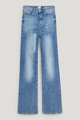 Flared jeans - wysoki stan - dżinsy modelujące - Flex - LYCRA®