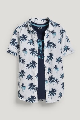 Set - Hemd und Kurzarmshirt - 2 teilig