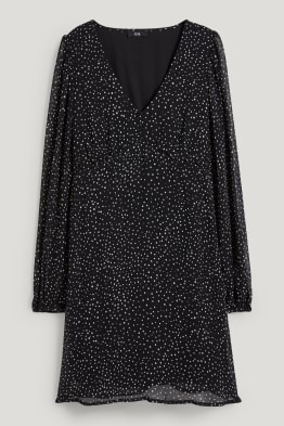 Robe en mousseline - à pois