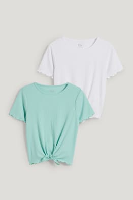 Lot de 2 - T-shirts noués