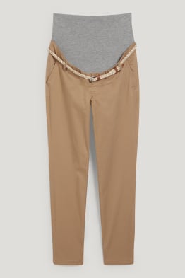 Chino de grossesse avec ceinture - coupe slim