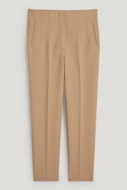 Pantalon en toile - high waist - regular fit