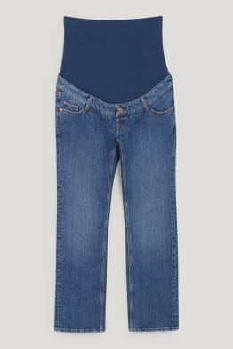 Těhotenské džíny - straight jeans - LYCRA®