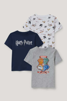 Multipack 3 ks - Harry Potter - tričko s krátkým rukávem