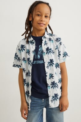 Set - Hemd und Kurzarmshirt - 2 teilig