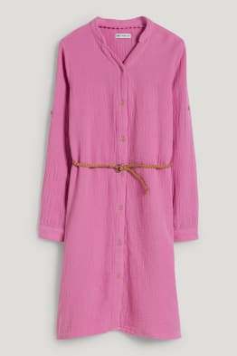 Vestito a camicetta con cintura
