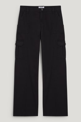 CLOCKHOUSE - cargo trousers - high waist - relaxed fit