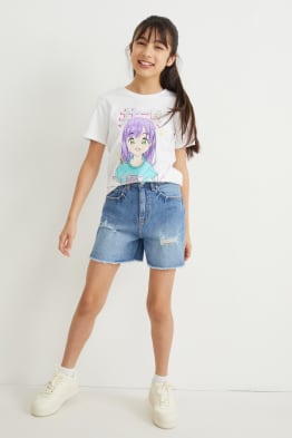 Denim shorts