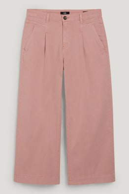 Kalhoty culotte - high waist - wide leg