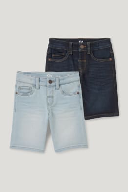 Multipack 2er - Jeans-Bermudas - Jog Denim