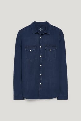 Chemise en jean - regular fit - col kent