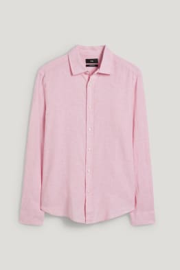 Chemise - regular fit - Kent - lin mélangé