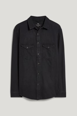 Chemise en jean - regular fit - col kent
