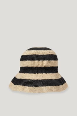 Chapeau de paille - à rayures