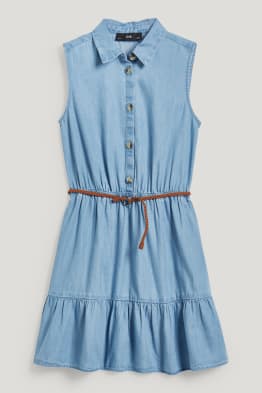 Floral dress with belt