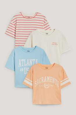 Pack de 4 - camisetas de manga corta
