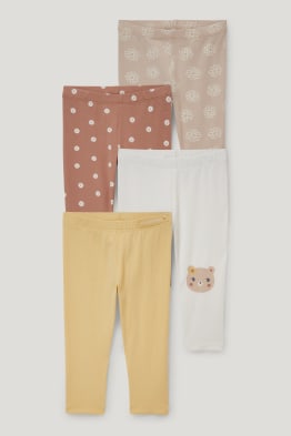 Lot de 4 - leggings bébé