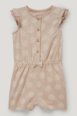 Baby-Jumpsuit - geblümt