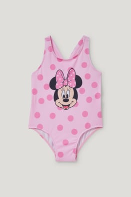 Minnie Mouse - jednodílné dámské plavky - LYCRA® XTRA LIFE™ - puntíkované