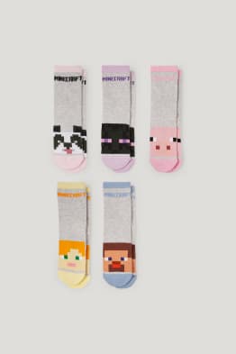 Multipack 5er - Minecraft - Socken mit Motiv