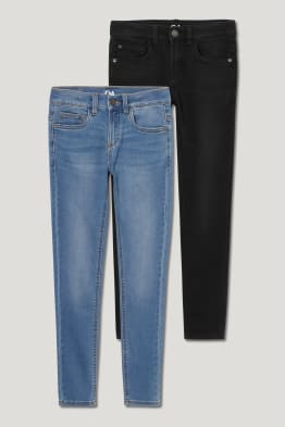 Lot de 2 - skinny jean - jog denim